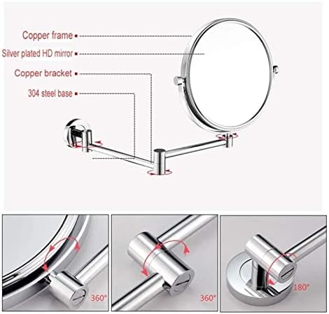 Adjustable Wall-Mounted Makeup Mirror