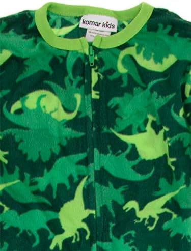 Komar Kids Boys Dinosaur Fleece Pajamas 10-12