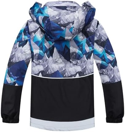 MGEOY Boys Girls Rain Jacket Lightweight Waterproof