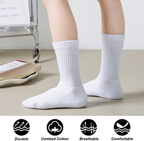 Marchare Boys Socks Kids Cushioned Crew Socks