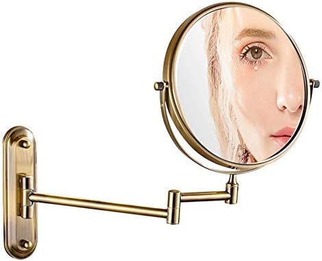 68-Inch Wall-Mounted Makeup Mirror with Magnification and Swivel