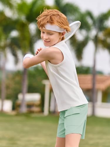 Haloumoning Boys High-Waisted Cargo Shorts 5-14 Years