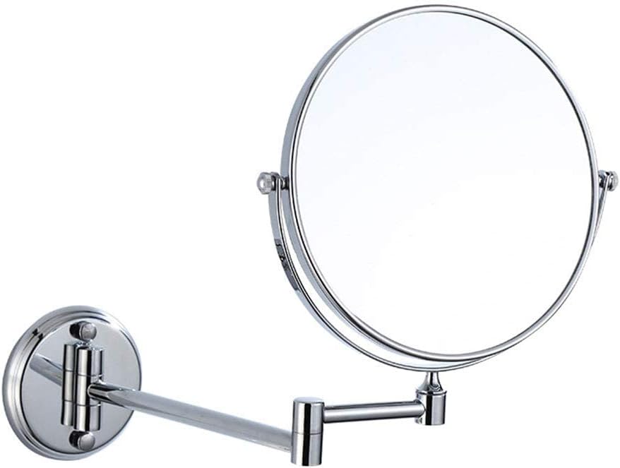 Wall-Mounted Makeup Mirror 8-inch 3x Swivel Adjustable