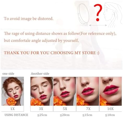 TrickWall Makeup Mirror 5X Bright Easy to Use