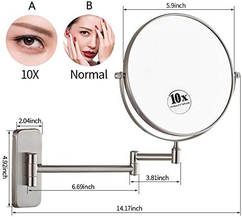 Elegant Wall-Mounted Makeup Mirror