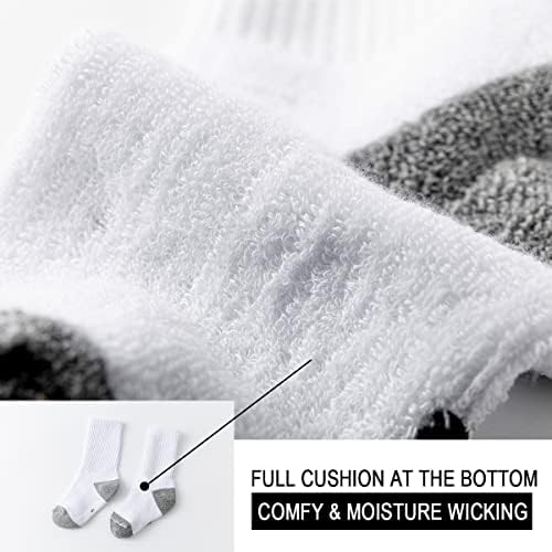 Marchare Boys Socks Kids Cushioned Crew Socks