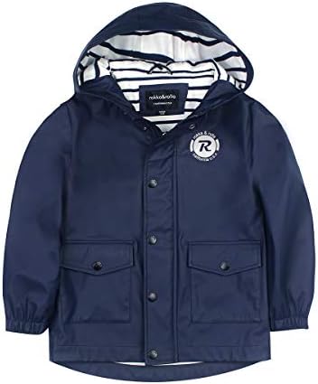 RokkaRolla Boys Waterproof Rain Jacket Toddler Boys Hoodie