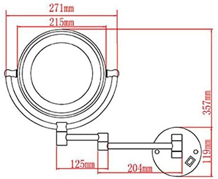 FUDGIO Extendable Makeup Mirror