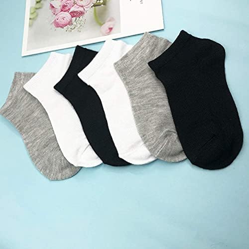 JAMEGIO 18 Pairs Kids Low Cut Half Cushion Sport Ankle Socks