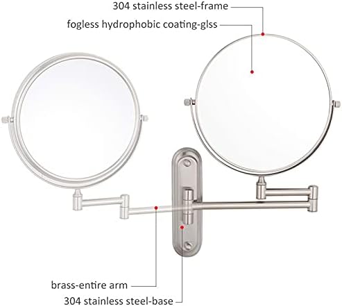 Double-Sided 8-inch Makeshift Mirror