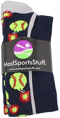 MadSportsStuff Softball Socks with Bombs