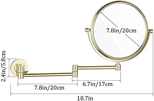 Double-Sided 10X Magnifying Mirror for Makeup Shaving