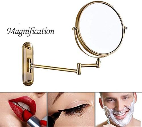 68-Inch Wall-Mounted Makeup Mirror with Magnification and Swivel