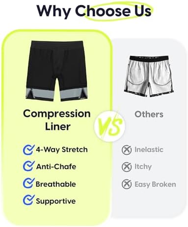 MaamMagic Boys 1-Piece Performance Running Shorts