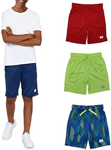 Andrew Scott Boys Active Basketball Shorts Performance Mesh Fitness wear