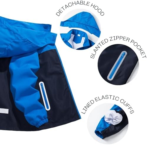 paneled waterproof jacket