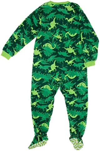 Komar Kids Boys Dinosaur Fleece Pajamas 10-12