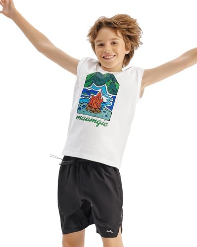 MaamMagic Boys 1-Piece Performance Running Shorts