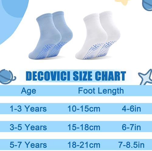 Anti-Slip Toddler Socks with Grips for Boys Girls