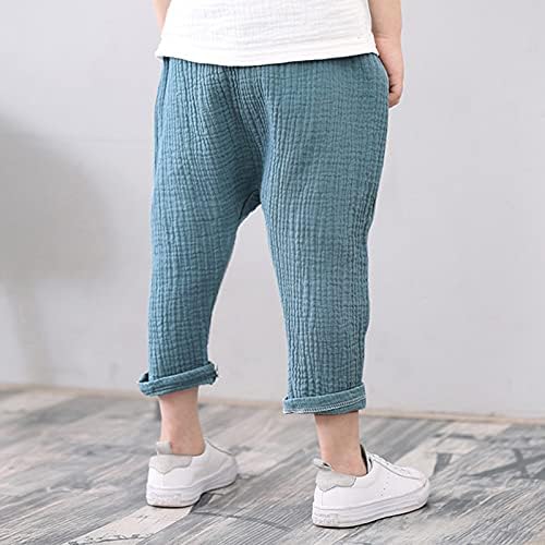 Basic Soft Cotton Linen Bloomers Pants for Toddler