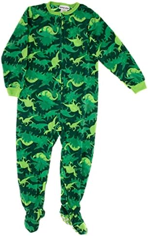 Komar Kids Boys Dinosaur Fleece Pajamas 10-12