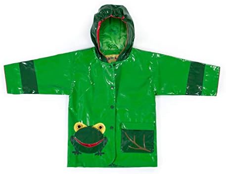 Kidorable Green Frog Raincoat for Boys Waterproof Fun and Durable