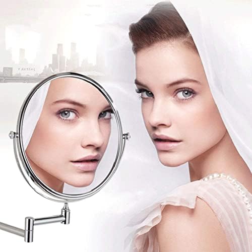 8 Inch Wall Mounted Makeup Mirror with 3X Magnification