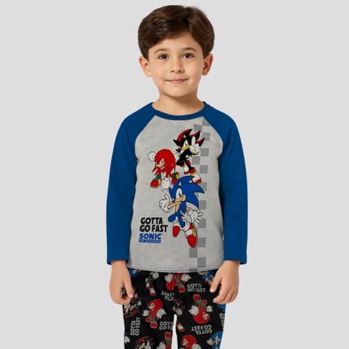 Adorable Sonic The Hedgehog Boys Pajama Set - 2 Piece Sleepwear