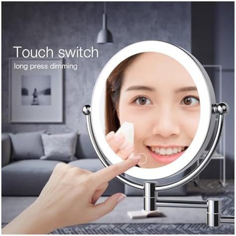 Effects Lighted Wall-Mounted Makeup Mirror