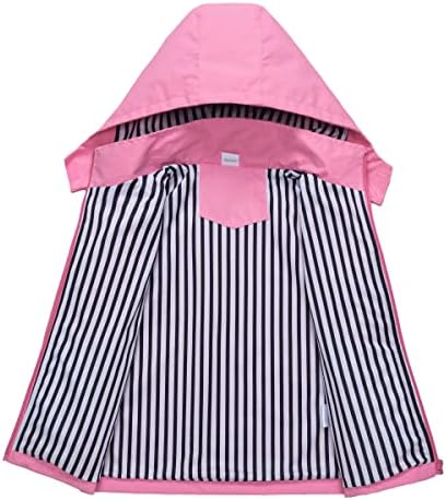 Waterproof Hooded Jacket for Kids Dinosaur Raincoat for Boys Girls