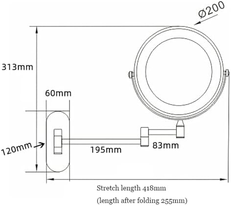 Elegant Energy- friendly Lighted Makeup Mirror