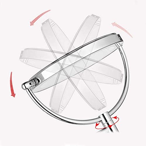 GALSOR 3X Magnification LED Wall Mount Makeup Mirror with 360 Degree Swivel