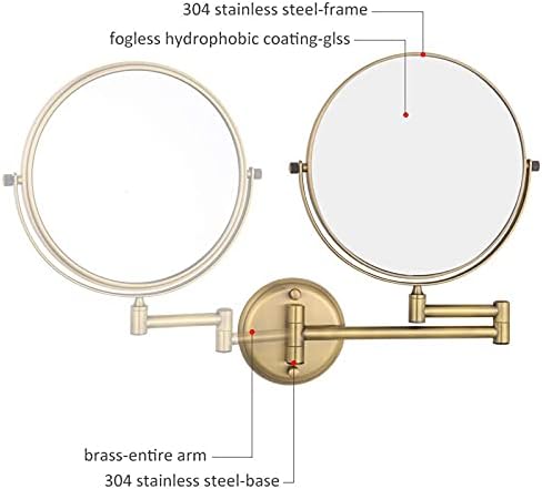 O-Ray Double-Sided Makeup Mirror with Extendable Design