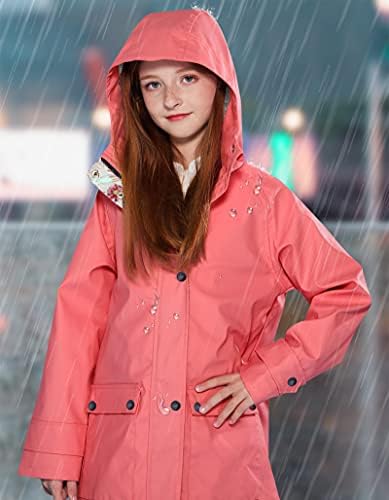 Kids Waterproof Rain Jacket for Boys Girls