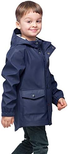 RokkaRolla Boys Waterproof Rain Jacket Toddler Boys Hoodie