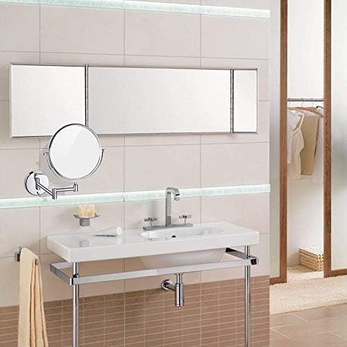 DEIHGE Wall-Mounted Makeup Mirror 8-inch with 10X 3X Magnification