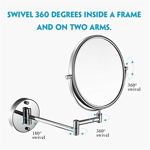 OGRAFF 5X Wall-Mounted Makeup Mirror Double Sided