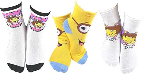 DoodleUS Fun Characters in Calf Socks
