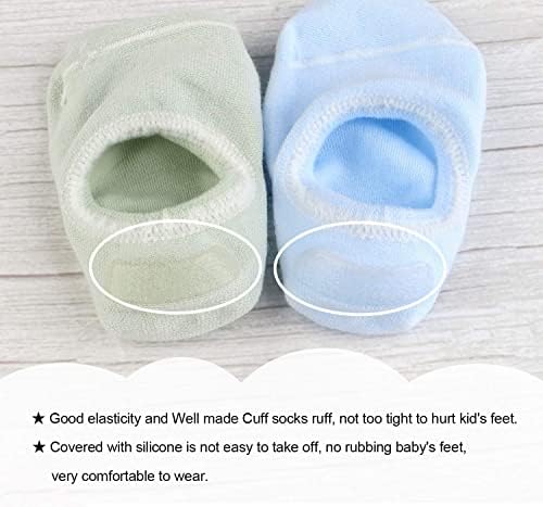 Auranso Boys Anti-Slip No-Show Socks
