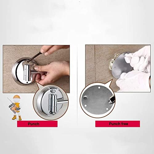 DEIHGE Wall-Mounted Makeup Mirror 8-inch with 10X 3X Magnification