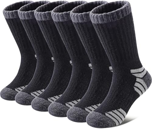 SDBING Merino Wool Hiking Socks for Kids Warm Cushion and Durable