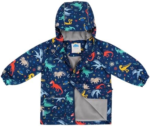 JAN JUL Waterproof Fleece Lined Rain Jacket for Kids Stay Dry