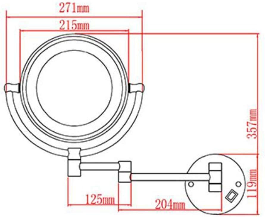 FUDGIO Extendable Makeup Mirror