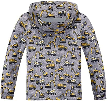 Boys Lightweight Waterproof Hooded Fleece Raincoat