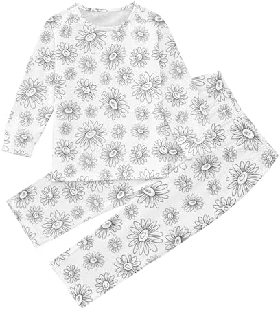 DIY Hand-Painted Pajamas Set - Christmas Colouring Homwear for Boys and Girls