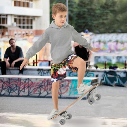 Aflyko Boys Casual Shorts Trendy Summer Outfit with Pockets