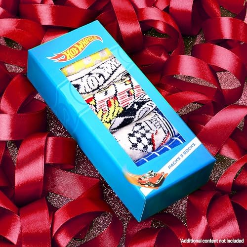 Hot Wheels Boys Calf Socks - Fun Crew Socks for Car Enthusiasts
