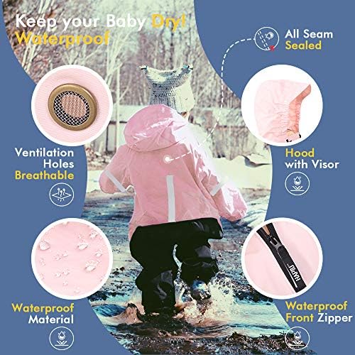 HAPIU Kids Muddy Buddy Waterproof Coverall