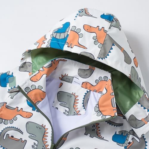 Waterproof Dinosaur Rain Jacket for Kids