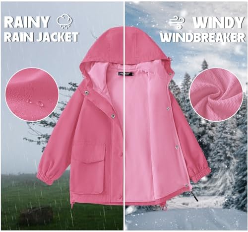 Avoogue Toddler Rain Jacket Kids
